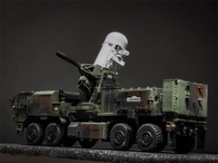 1/72 U.S HEMTT A4 Tank Mobile Dense Array NATO Tricolor Finished Model 3D Print