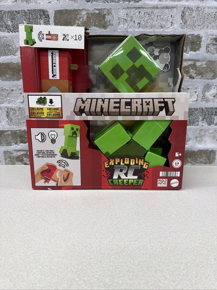 Minecraft Exploding RC Creeper Car Lights & Sounds with DLC Code Mattel – NEW