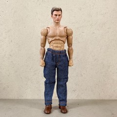 SU-SJN-BLU: 1/12 Slim Blue Jeans for Mezco Marvel Legends Nota NT-02 Slim Body