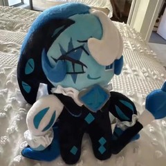 24cm Shadow Milk Cookie Figure Plush Doll Cookie Run: Kingdom Game Collection