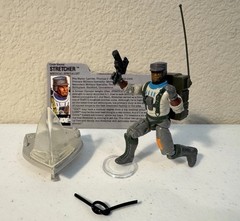 GI Joe 1990 Stretcher Medical Specialist Action Figure File Card Almost Complete