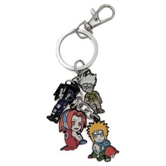 NARUTO SASUKE SAKURA & KAKASHI Naruto 1.5 in. 4 Pcs. Key Chain Set (Anime)
