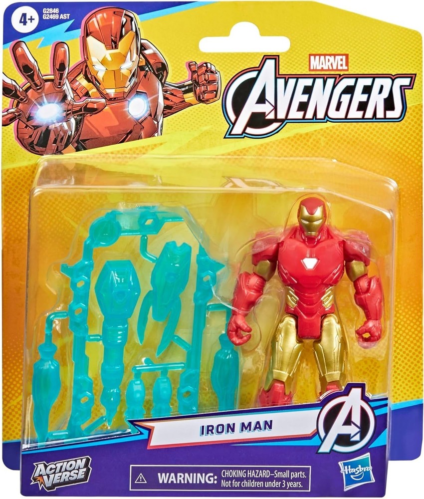 Marvel Avengers ActionVerse Iron Man Action Figure 4.5-Inch (11.4 CM)