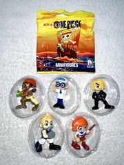 ONE PIECE MINIFIGURES LOT OF 5 USOPP / AXEHAND / SANJI / NAMI ++ **NEW OPENED**