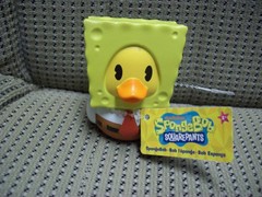 SpongeBob SquarePants, Nickelodeon 2.75″ Rubber Duck with tag attached New!