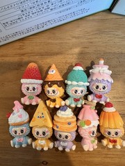 Mini Flocking Figures 5cm Cute Gift DIY Decor Toys Kawaii Desert Series 9pcs set