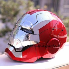 Autoking Iron Man Mk5 1:1 Helmet Wearable Voice-control Mask Cosplay Silver/Gold