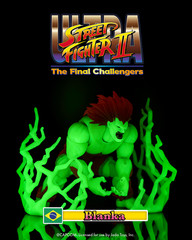 Jada Toys Exclusive Street Fighter II Blanka Glow-in-the-Dark Figure In Stock
