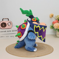 Wonder Bowser Jr Super Mario Bros Wonder Dark Bowser Plush Toy Stuffed Doll 8″