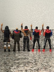 Custom WWE Elite Bloodline Lot Roman Solo Sikoa Jimmy Uso Jey Uso Paul Heyman