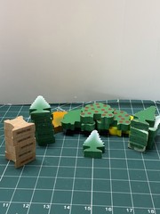 VTG Thomas & Friends Lot 9 Pine & 5 Oak Trees Snowy Green 1994 Britt Allcroft