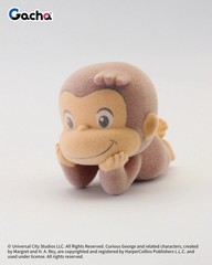 Curious George Osaru Flocky Fuzzy Figures Gachapon (Full 4-Set)
