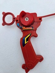 Bakuten Shoot Beyblade Red Kai/Dranzer EZ Grip Plastic Launcher Takara Tomy 2001