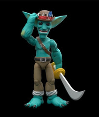 Plunderlings Plunderlong RAIDER ACE 1:12 Scale Teal 5″ Action Figure 2023