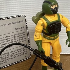 1985 AIRTIGHT V1 100% Complete File Card Vintage Figure GI Joe Hasbro ARAH
