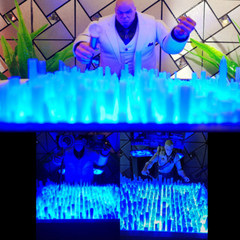 NEW YORK Holo Table With Blue LED Light, For 1:12 Scale Figures Holotable Custom