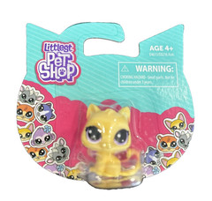 Lot of 6 Littlest Pet Shop Mini Figurines Duck Cat Dog Sheep Rabbit 5 Different