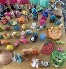 Shopkins Lot of Over 125 Pieces and Figures Preowned Replacements Complete Yours