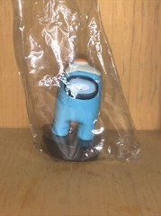 Toikido Among Us Crewmates Stampers 2021 Cyan Blue Egg Head NEW 3″ Figure
