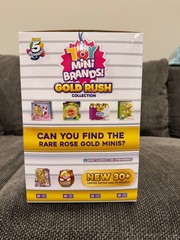 Zuru 5 Surprise Toy Mini Brands Gold Rush Sealed Box of 24 + Collector’s Case