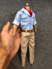 1/6 Custom Jurassic Park Alan Grant Suit Outfit for body Action Figure 12 inch