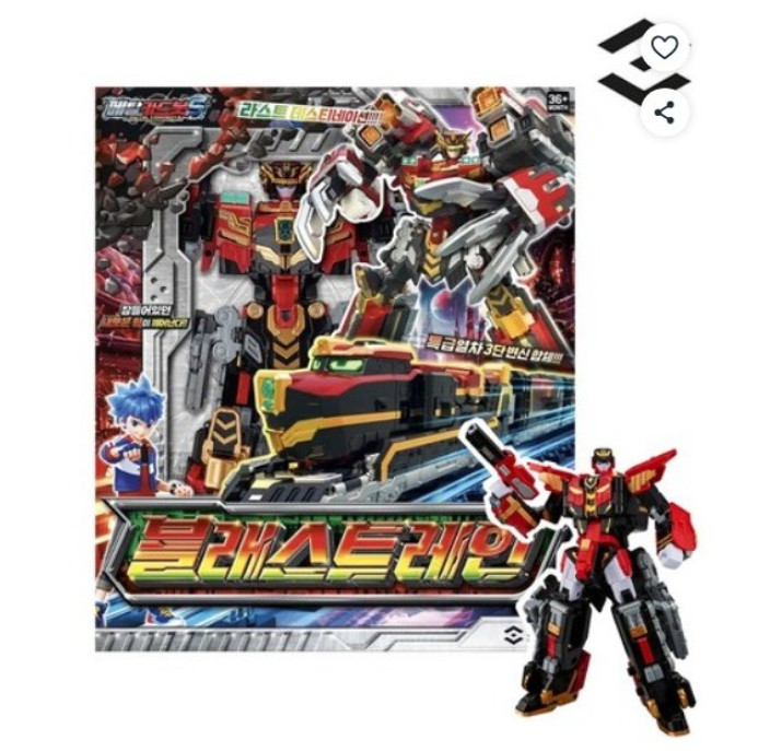 Metal Cardbot S BLASTRAIN Blast Train Red Transforming Robot Diesel Trains 2025