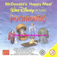 RARE 1995 John Smith 4.5″ McDonald’s EUROPE Action Figure Disney Pocahontas