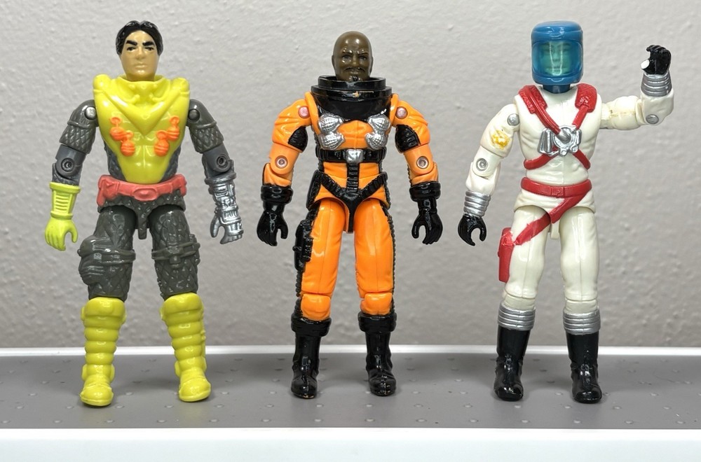 Lot of 3 Vintage GI Joe Action Figures – 1994 Sci-Fi, Roadblock, and Payload
