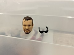 WWE Elite Big Bubba Rogers NWO BAF Head Sunglasses Parts Monday Night Wars Rock