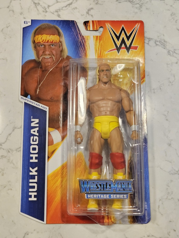 Mattel WWE Basic Wrestlemania Heritage Series Hulk Hogan 6″ Action Figure New