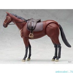6″ Brown White Poseable Horse Model Set – Action Figures Cosplay Scene Gift Toy