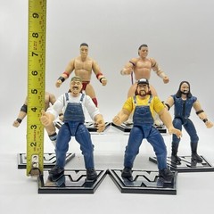 WWE Jakks Pacific Figure Lot Bull Dog Phineas Godwin Bro Rock Shamrock Crush 90s