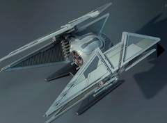 Star Wars 1/32 Scale Tie Fighter Tie Avenger W Cockpit Model Kit Custom 3d