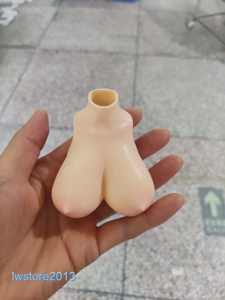 1:6 Pale Skin Normal Breast Bust Cover Model F 12” Female TBL PH Figure Body