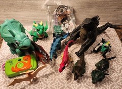 GODZILLA tail whip, DRAGONS, DINOSAURS Lot Of 12