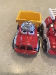 2000 Hasbro Tonka Chuck & Friends Fire Truck Lot 3 pcs Die-cast & Plastic Parts