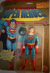 1989 TOY BIZ DC COMICS SUPERMAN WITH KRYPTONITE RING MOC UNUSED SEALED