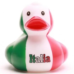 Red, Green & White Italia Italian Rubber Duck Ducking FAST US Shipper