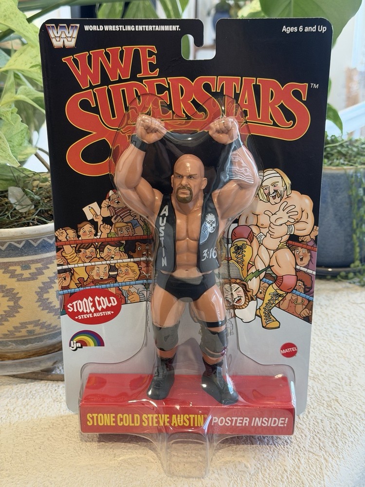 WWE Mattel Superstars LJN Series 2 Stone Cold Steve Austin Black Card Chase
