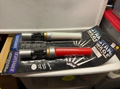 Star Wars Lightsaber Set Rubies 1995 #1588 Lights Up Expanded To 36” Sealed