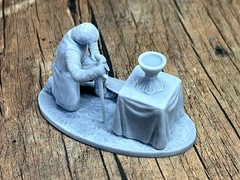 Action Figure Templar Knight with the grail Collectible Miniature 60mm