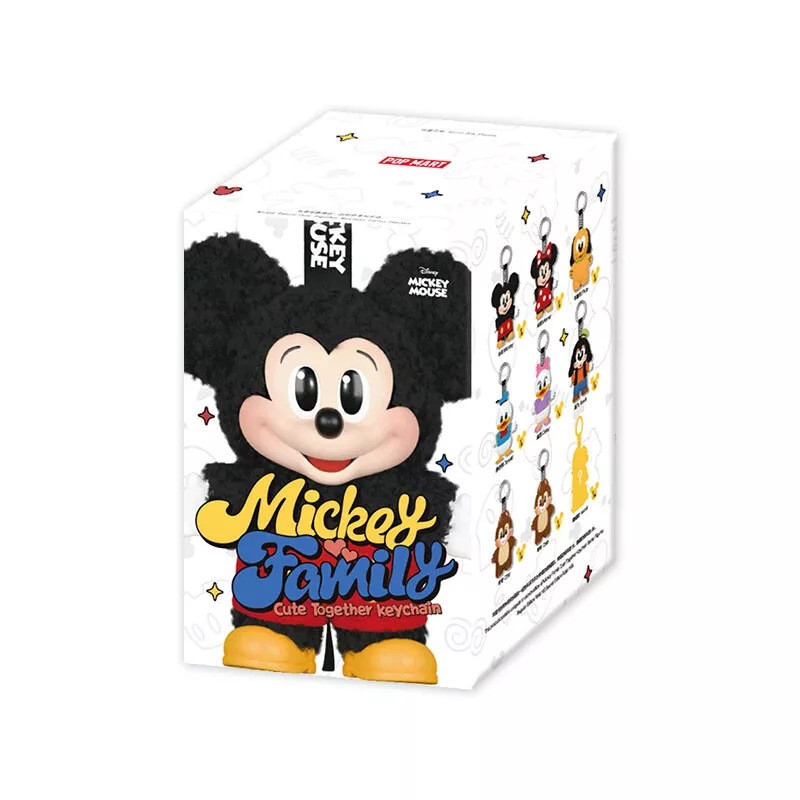 POPMART Mickey Family Cute Together Keychain Series Blind Box Confirmed Figure ！