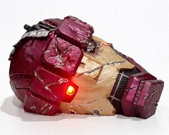 Sentinel Head Diorama Battle Damaged Effect With LED for 1:12 Action Figure