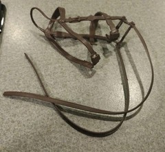 1960’s-70’s Marx Johnny West Brown Bridle Bit 2 Reins Nice Cond Intact #3