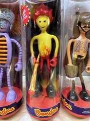 Bendos Lot of 5 Action Figures with a Twist Flashy Santa Big Brain Stinkbug