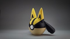 Shiny Lucario | Themed 3D Printed Pokéball | #0448 Lucario