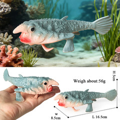 Batfish Toy Action Figure Small Animal Figurine Doll Gift for Kids