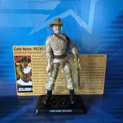 GI JOE 25th ANNIVERSARY RECONDO 100% COMPLETE FILE CARD ASSAULT ON COBRA ISLAND