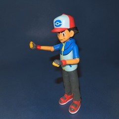 Nintendo Pokemon Ash Ketchum 7″ Action Figure Jakks Pacific 2011 Pre-owned