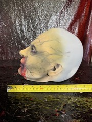 ZOMBIE MALE 3D PRINT HEAD SCULPT 1:1 RATIO LIFE SIZE